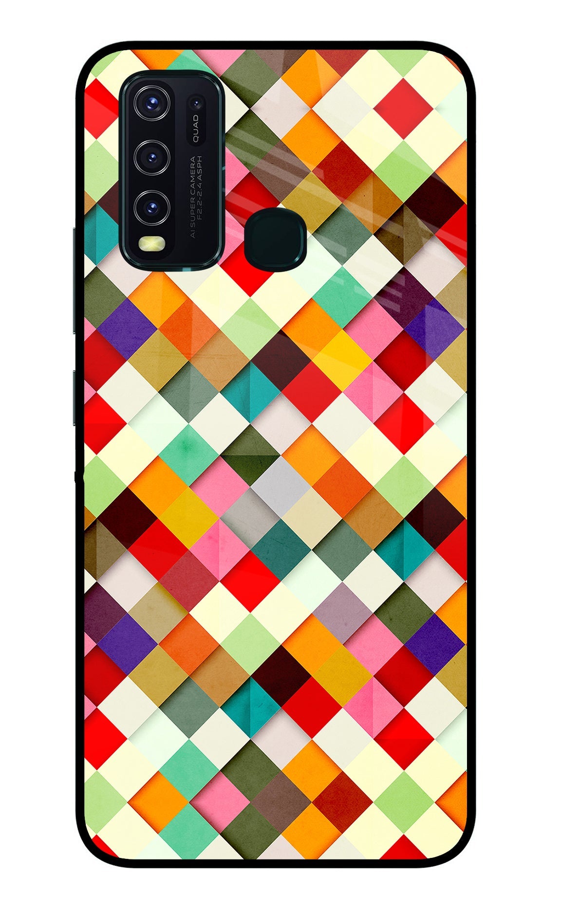 Geometric Abstract Colorful Vivo Y30/Y50 Back Cover