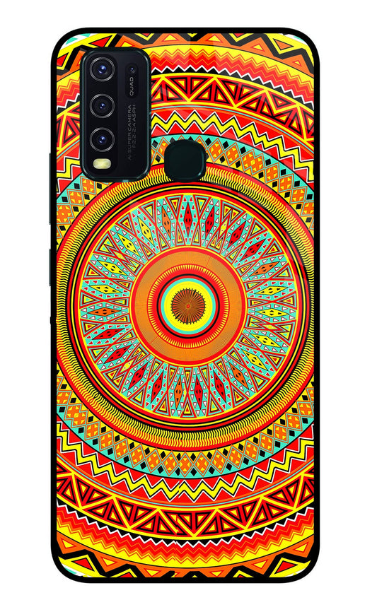 Mandala Pattern Vivo Y30/Y50 Glass Case