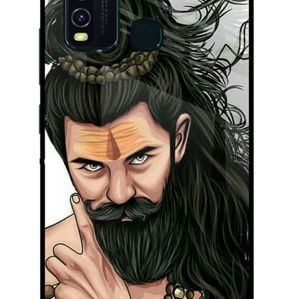 Mahadev Vivo Y30/Y50 Glass Case Back Cover by Casekaro