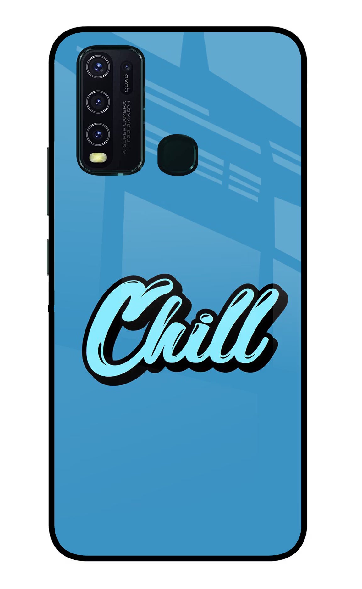 Chill Vivo Y30/Y50 Glass Case Back Cover by Casekaro