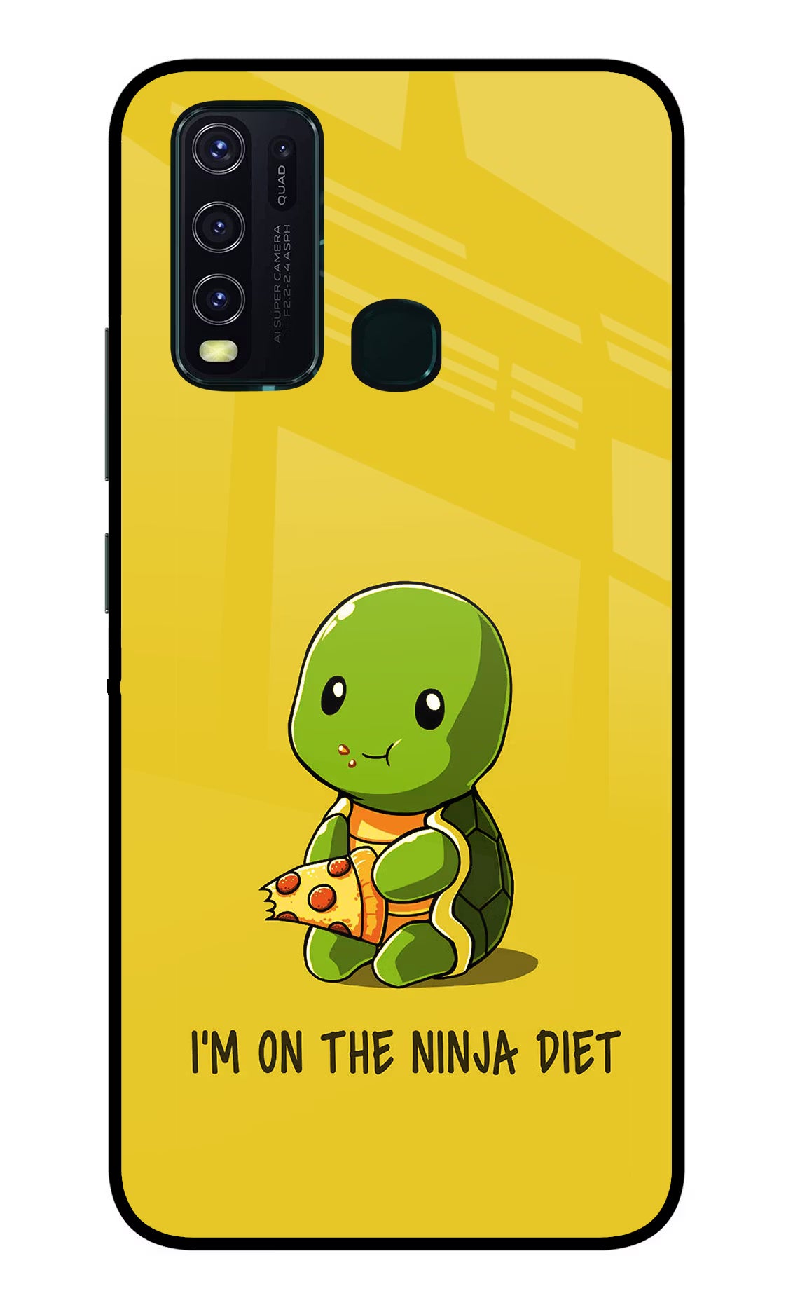 I'm on Ninja Diet Vivo Y30/Y50 Glass Case Back Cover by Casekaro