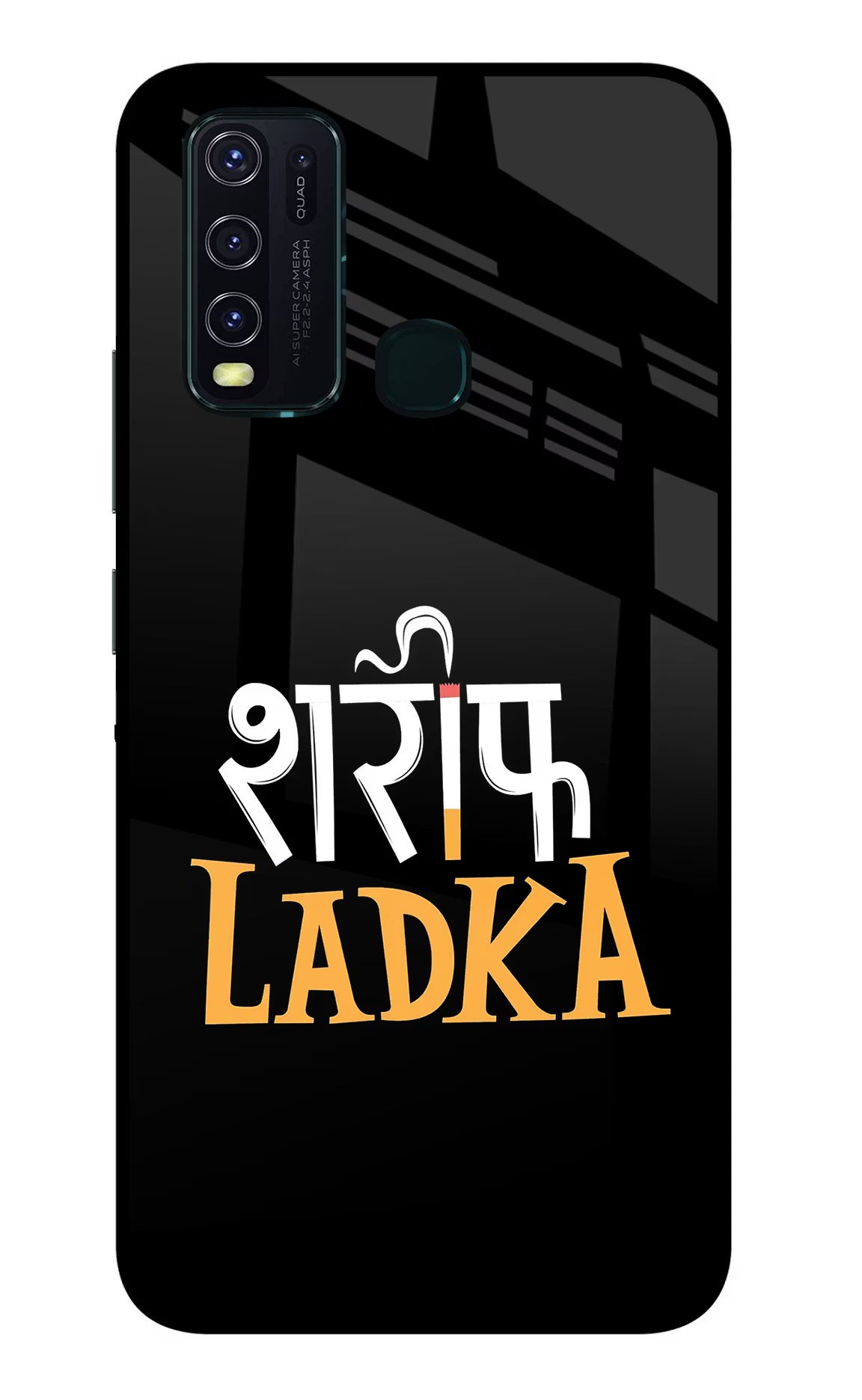 Shareef Ladka Vivo Y30/Y50 Glass Case Back Cover by Casekaro