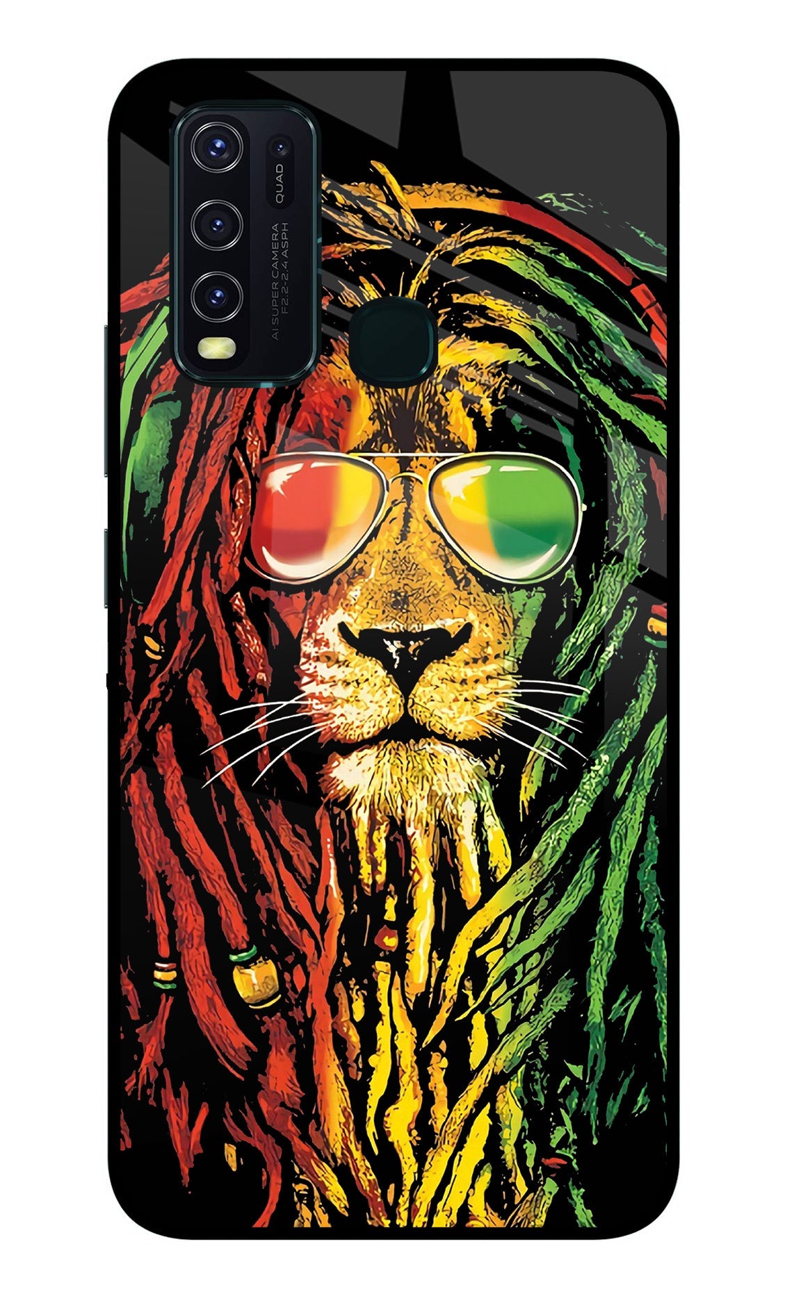 Rasta Lion Vivo Y30/Y50 Back Cover