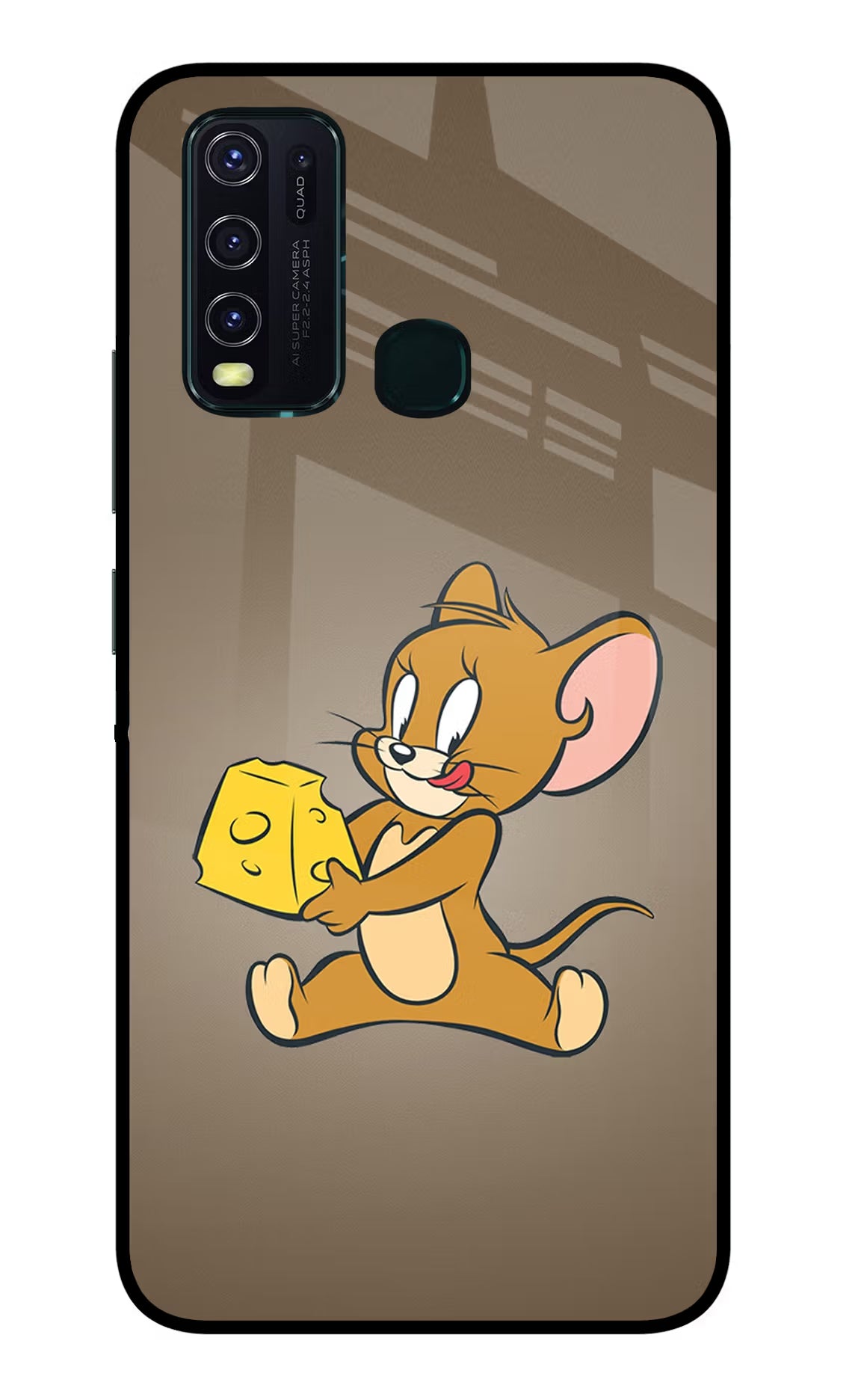Jerry Vivo Y30/Y50 Glass Case Back Cover by Casekaro
