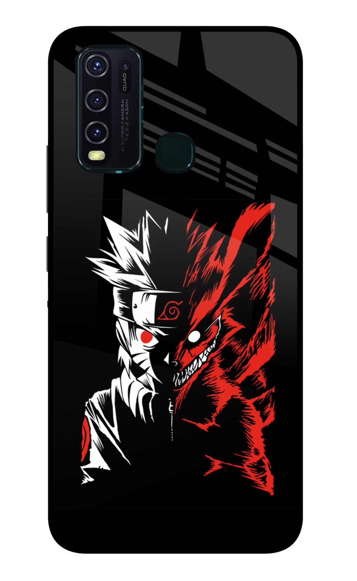 Naruto Two Face Vivo Y30/Y50 Glass Case Back Cover by Casekaro