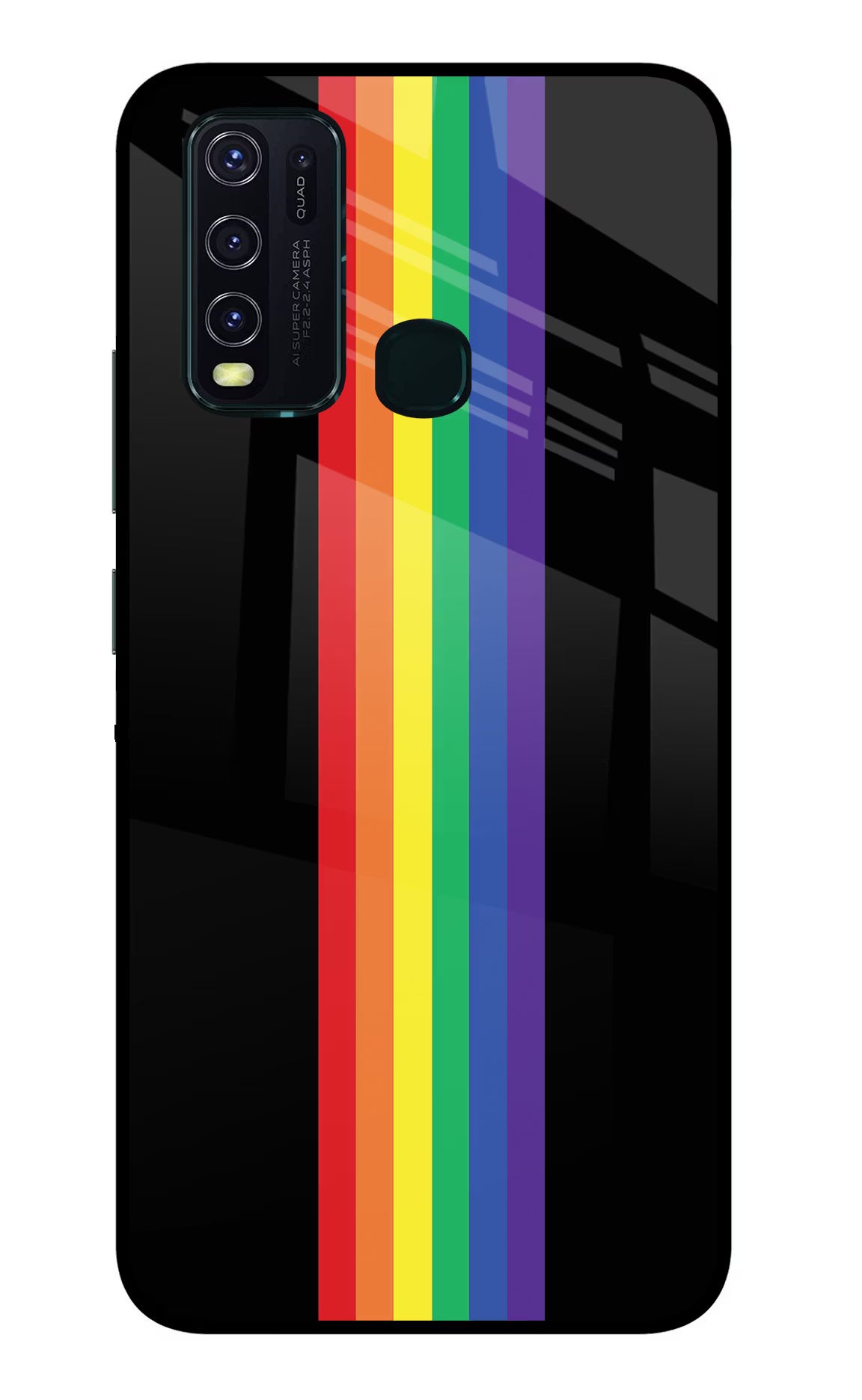 Pride Vivo Y30/Y50 Glass Case Back Cover by Casekaro