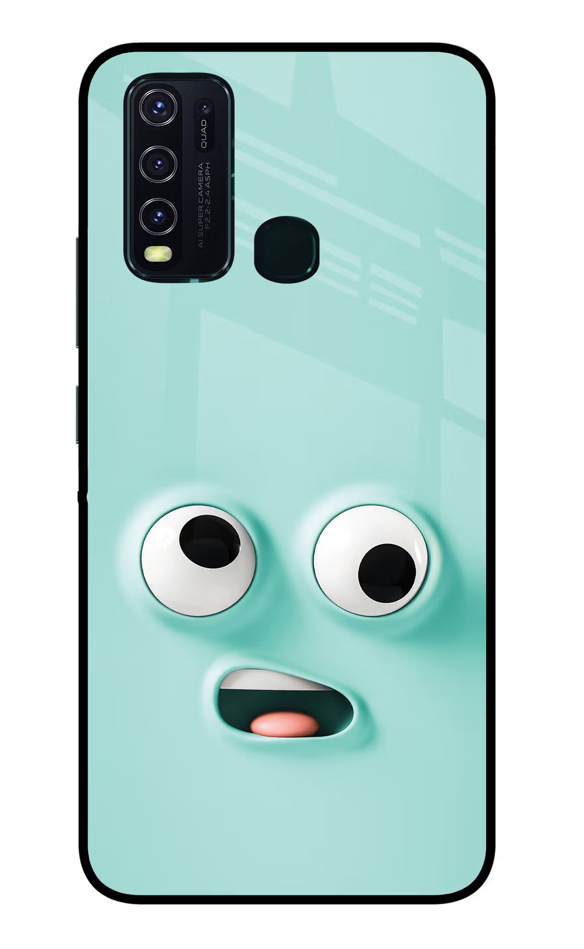 Funny Cartoon Vivo Y30/Y50 Glass Case Back Cover by Casekaro
