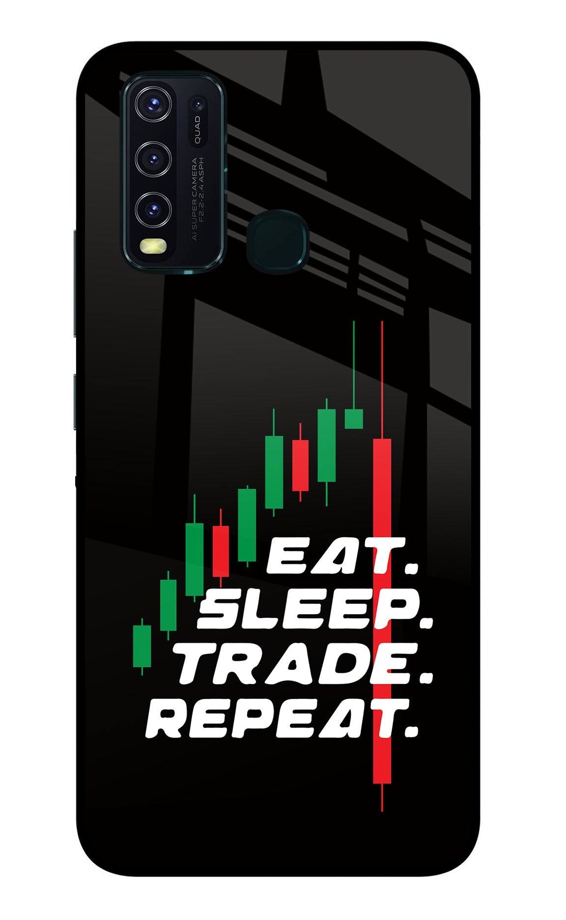 Eat Sleep Trade Repeat Vivo Y30/Y50 Back Cover