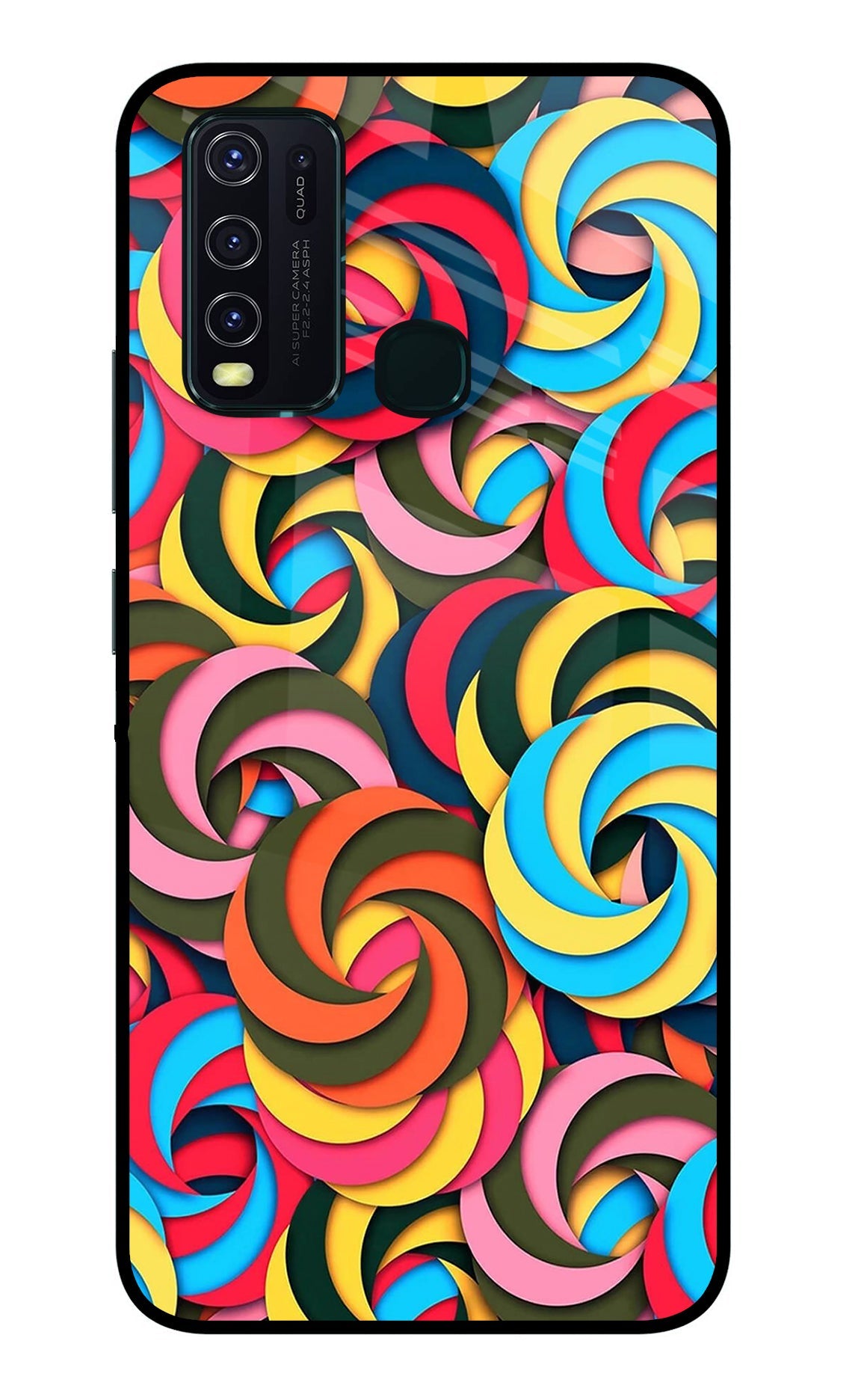 Spiral Pattern Vivo Y30/Y50 Back Cover