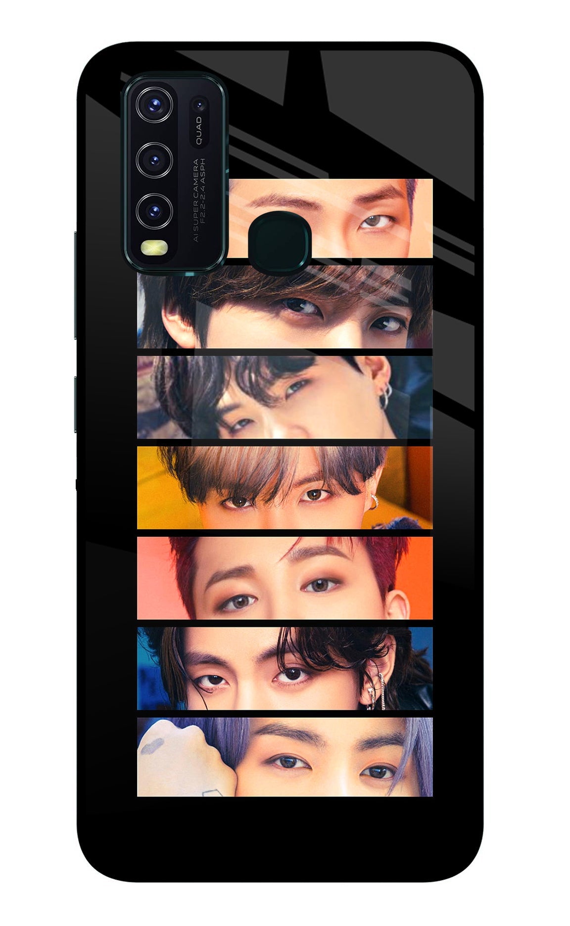 BTS Eyes Vivo Y30/Y50 Glass Case