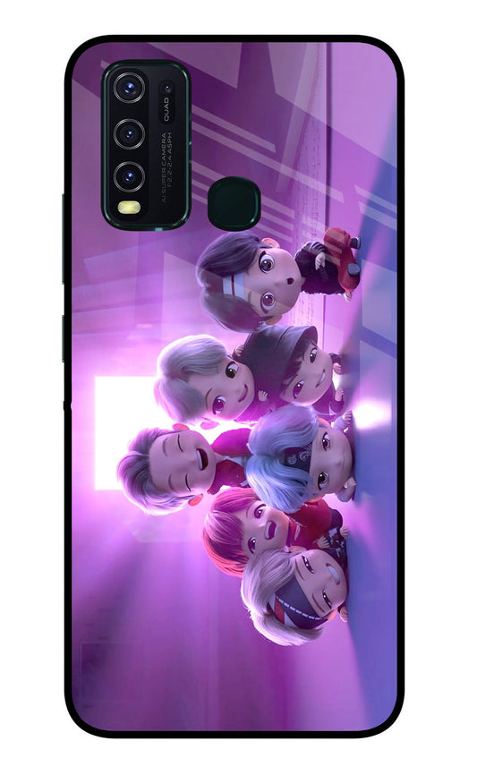 BTS Chibi Vivo Y30/Y50 Glass Case