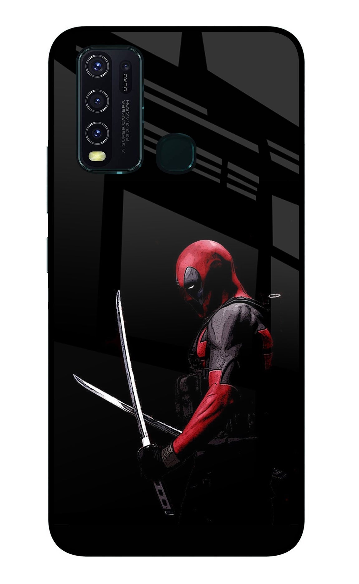 Deadpool Vivo Y30/Y50 Glass Case
