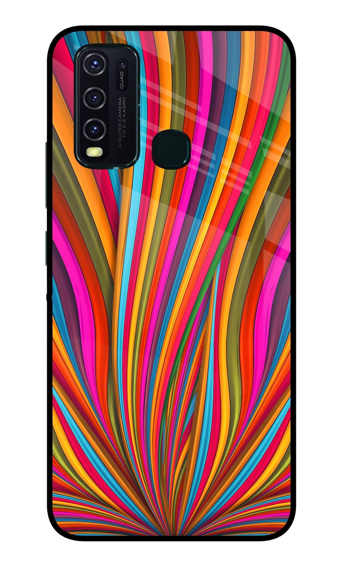 Trippy Wavy Vivo Y30/Y50 Back Cover