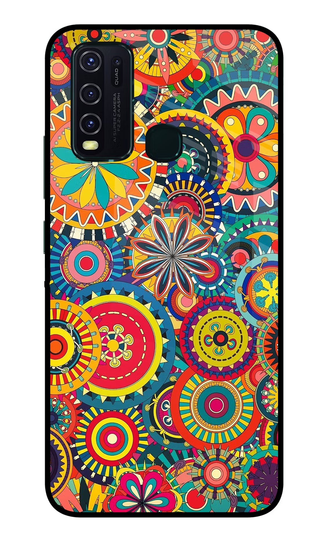 Gol Gol Art Vivo Y30/Y50 Glass Case Back Cover by Casekaro