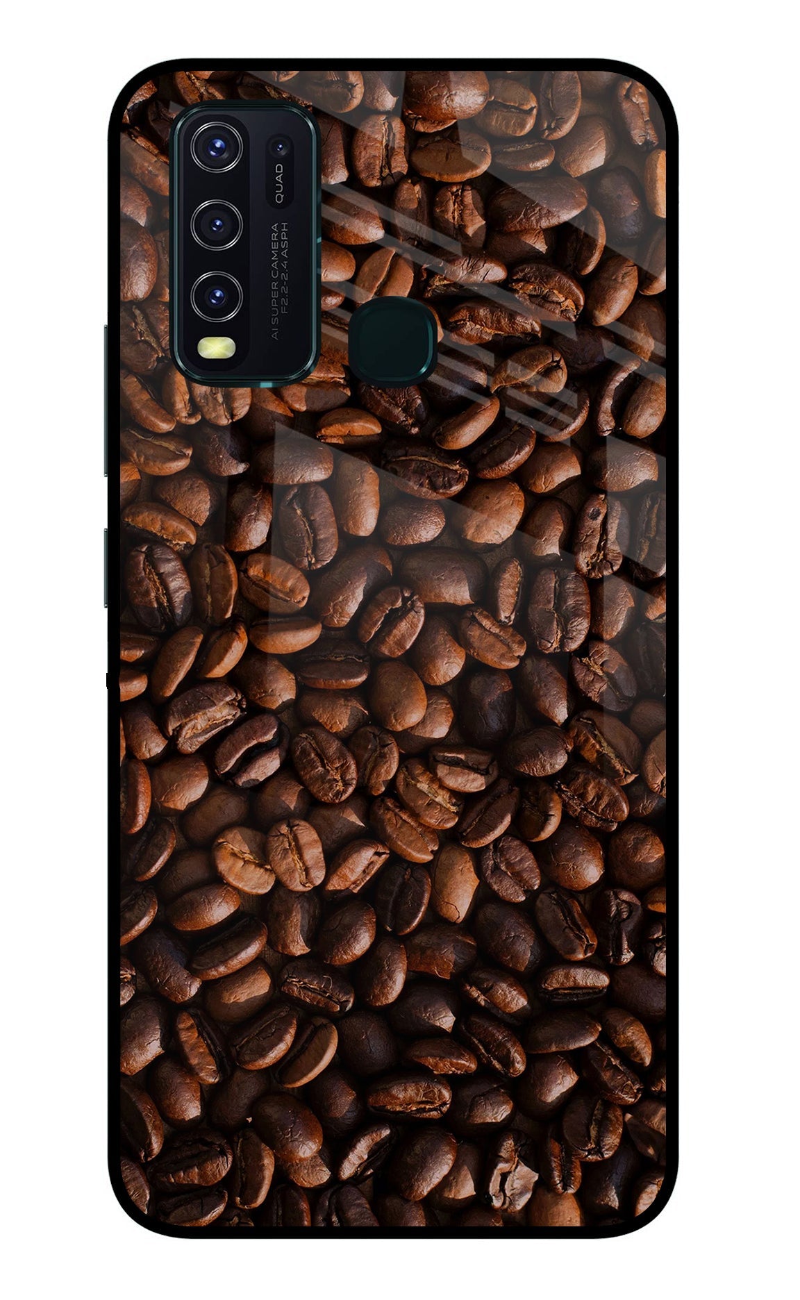 Coffee Beans Vivo Y30/Y50 Glass Case