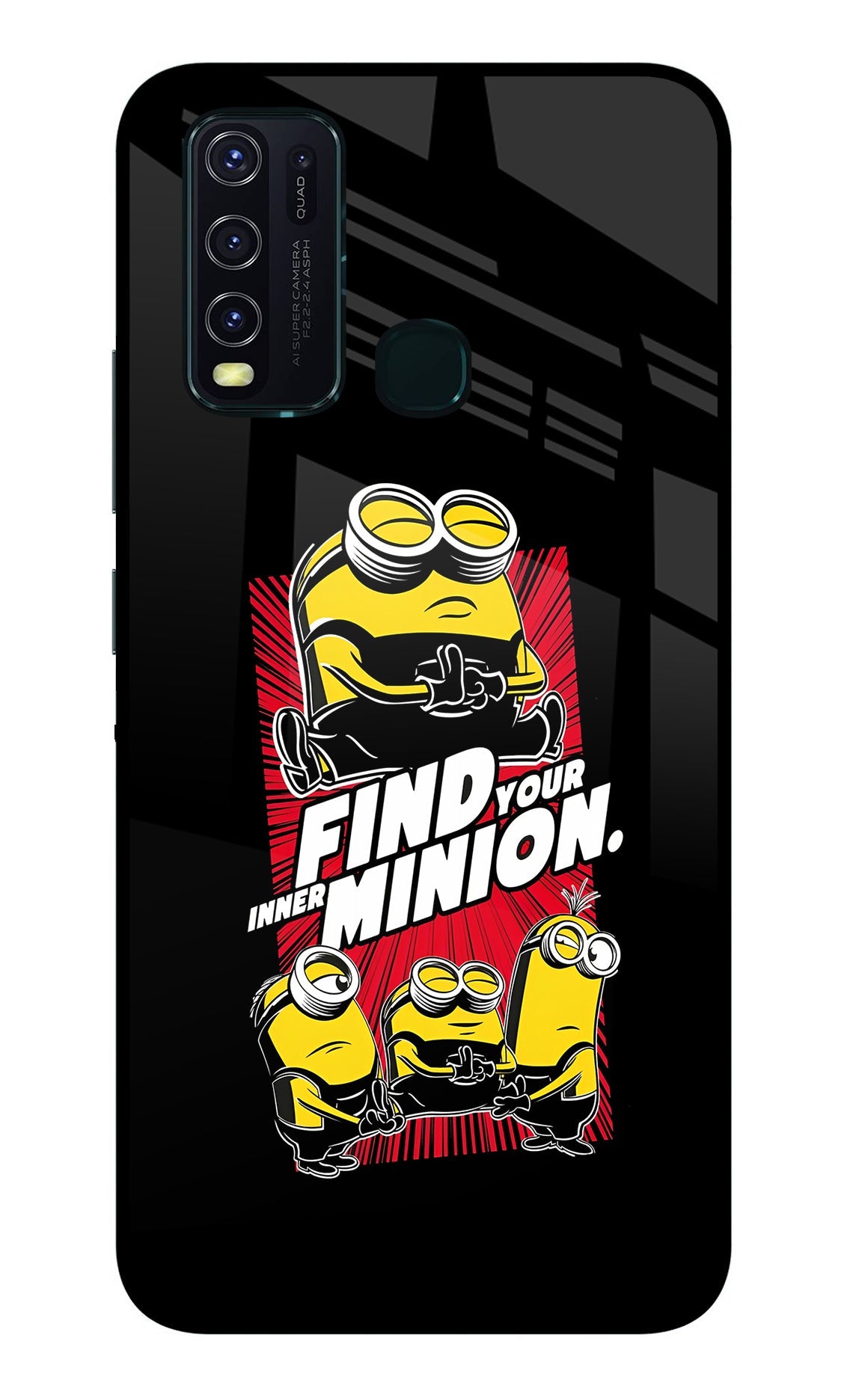 Find your inner Minion Vivo Y30/Y50 Glass Case