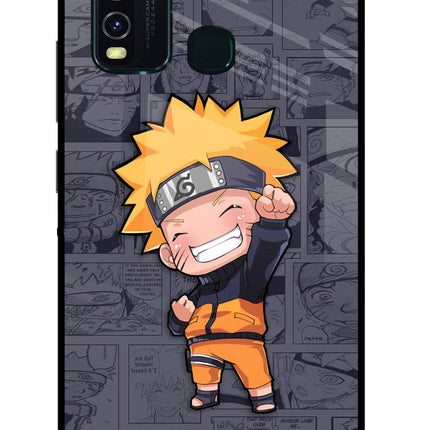 Chota Naruto Vivo Y30/Y50 Glass Case Back Cover by Casekaro