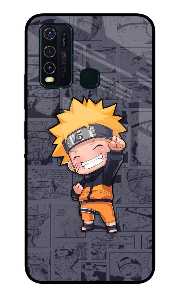 Chota Naruto Vivo Y30/Y50 Glass Case Back Cover by Casekaro