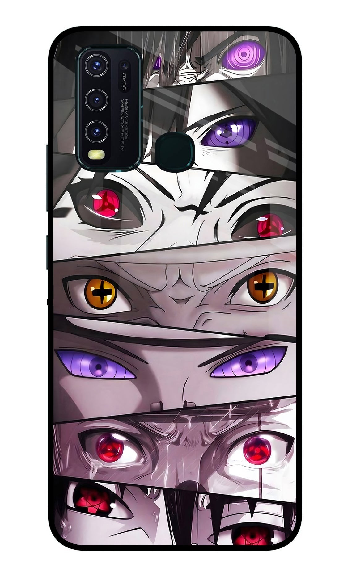 Naruto Anime Vivo Y30/Y50 Glass Case