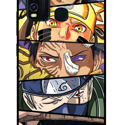 Naruto Character Vivo Y30/Y50 Glass Case Back Cover by Casekaro