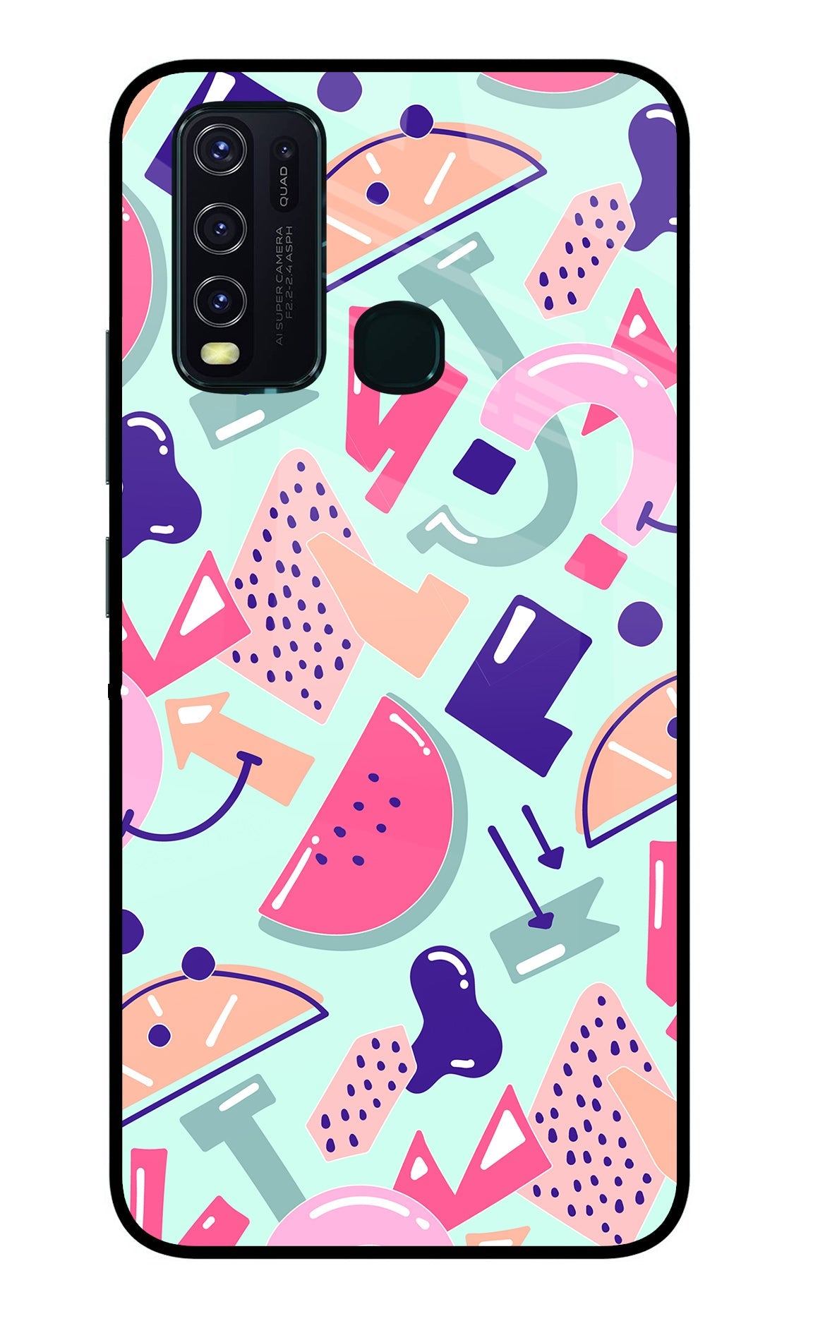 Doodle Pattern Vivo Y30/Y50 Back Cover