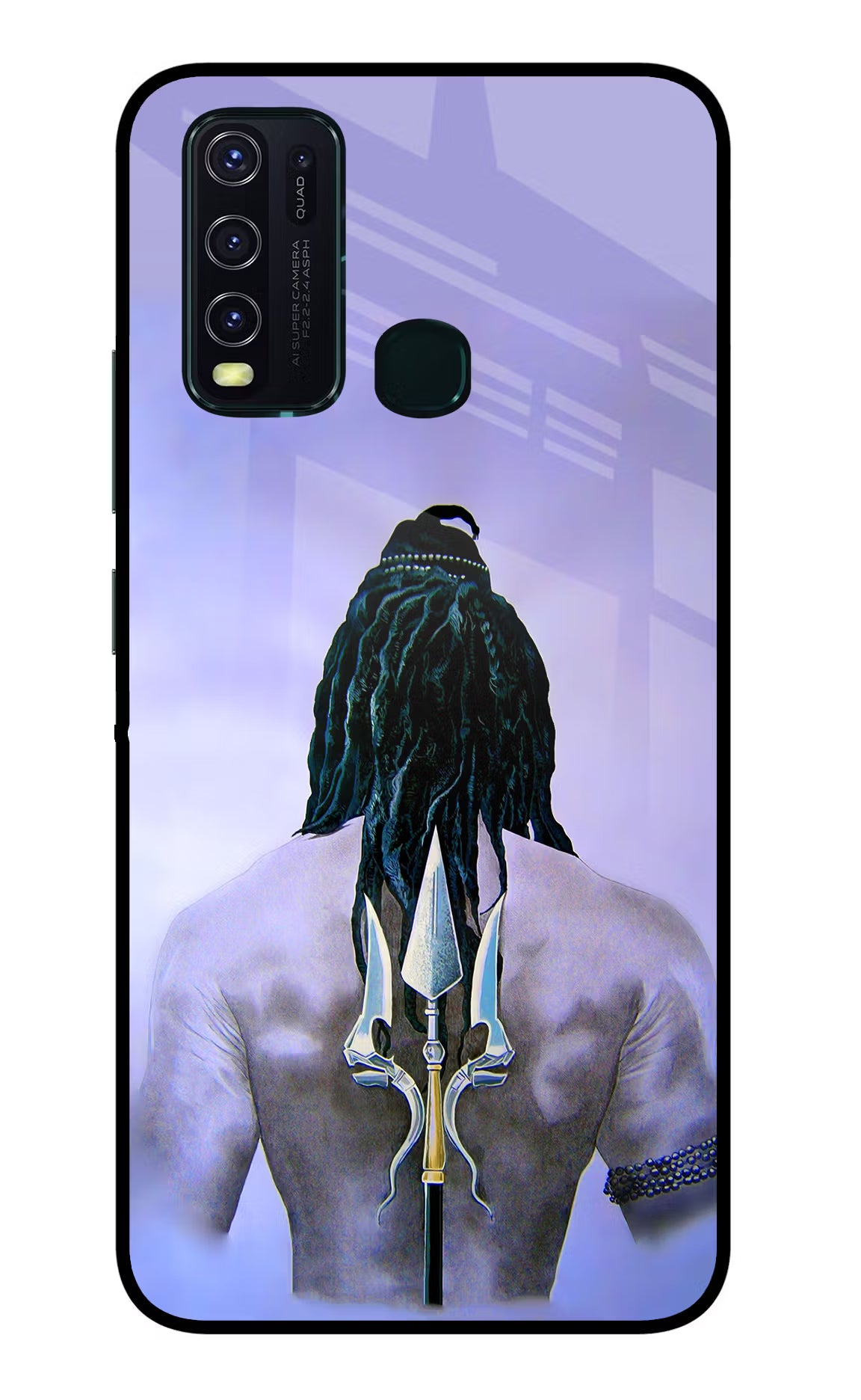 Shiva Vivo Y30/Y50 Glass Case Back Cover by Casekaro