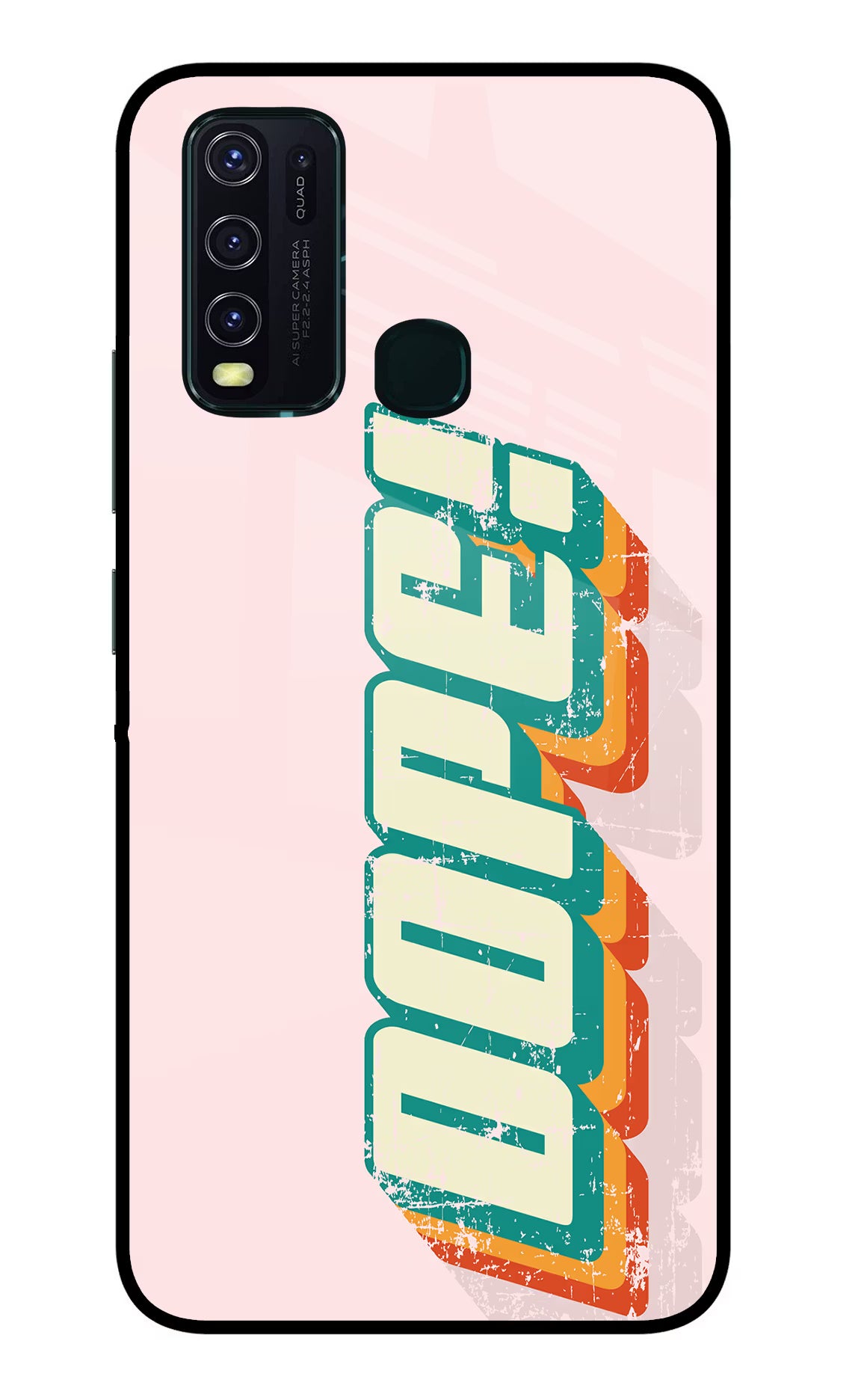 Dope Vivo Y30/Y50 Glass Case Back Cover by Casekaro