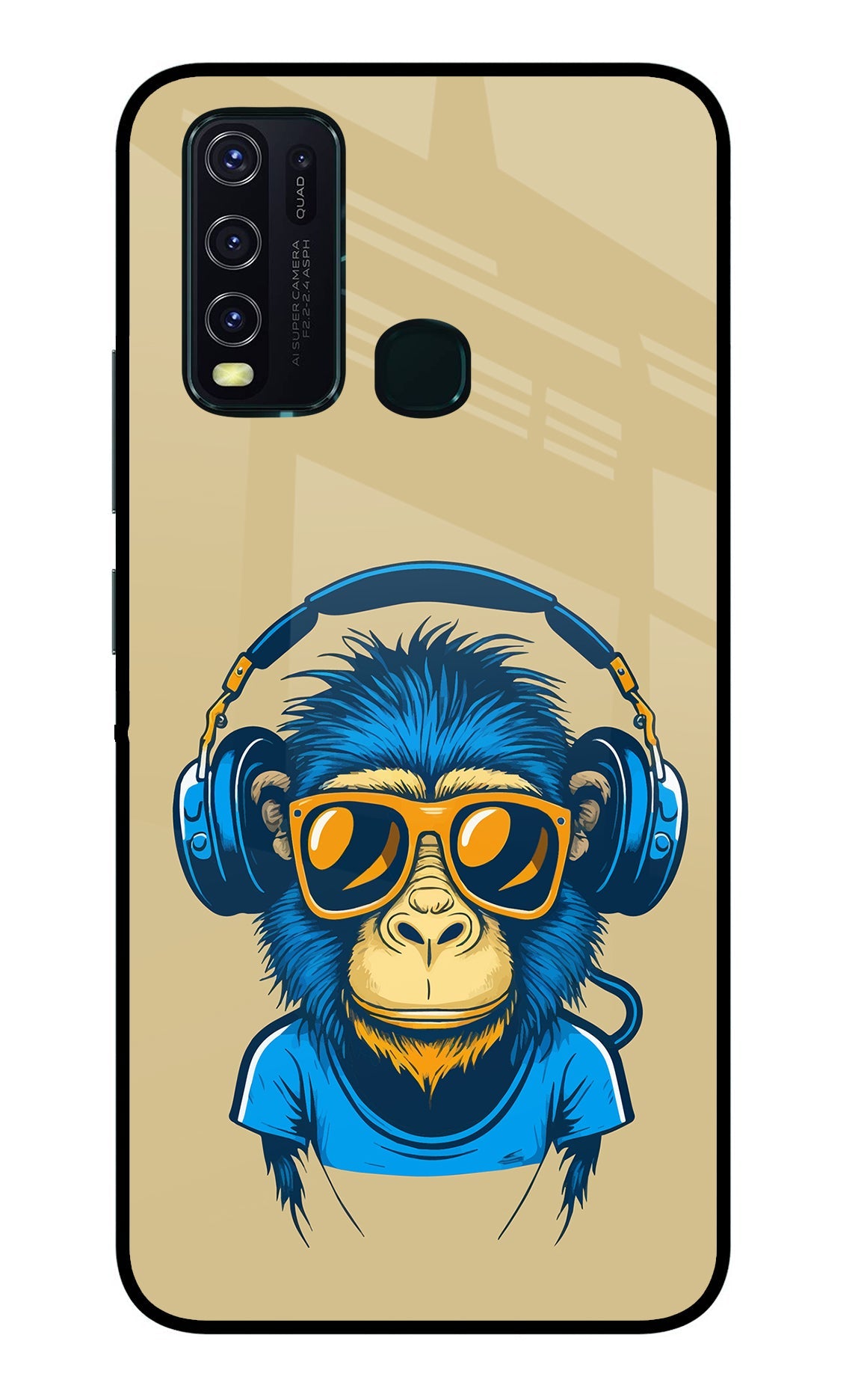 Monkey Headphone Vivo Y30/Y50 Back Cover