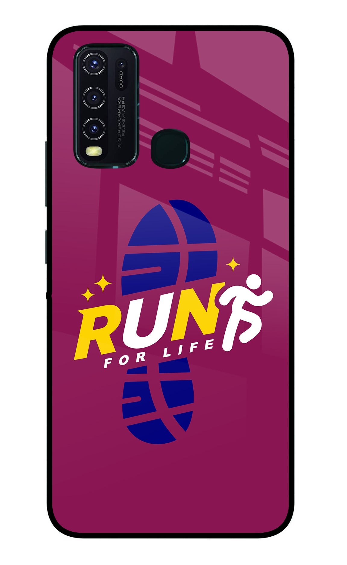 Run for Life Vivo Y30/Y50 Glass Case