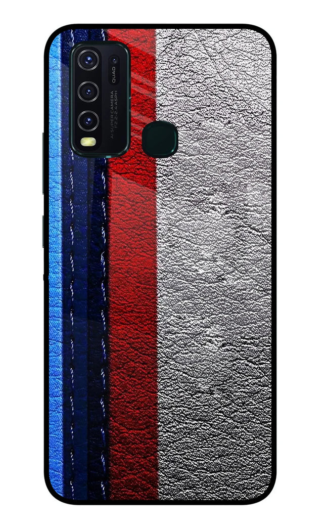 BMW Stripes Vivo Y30/Y50 Glass Case