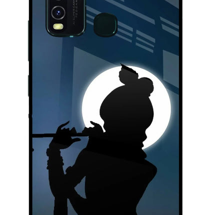 Shri Krishna Silhouette Vivo Y30/Y50 Glass Case