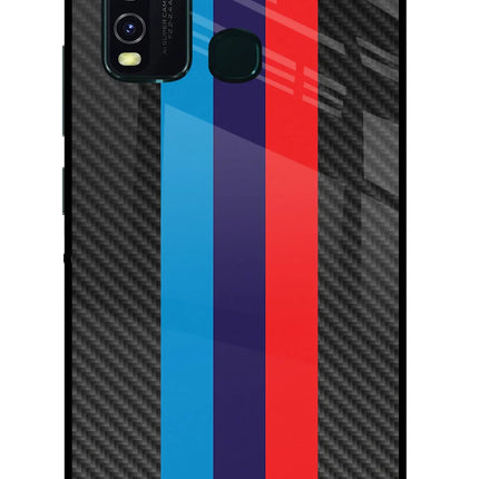 BMW Stripes Pattern Vivo Y30/Y50 Glass Case