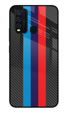 BMW Stripes Pattern Vivo Y30/Y50 Glass Case
