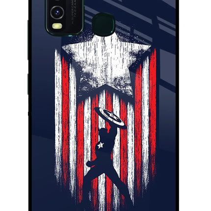 Captain America Marvel Art Vivo Y30/Y50 Glass Case