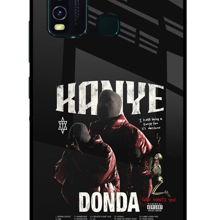 Donda Kanye West Vivo Y30/Y50 Glass Case
