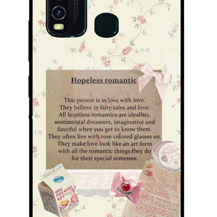 Hopeless Romantic Vivo Y30/Y50 Glass Case