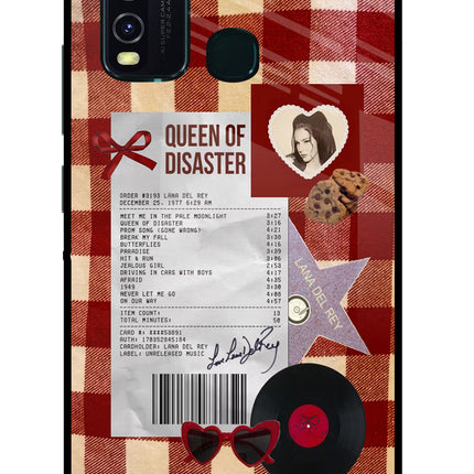 Queen of Disaster Vivo Y30/Y50 Glass Case