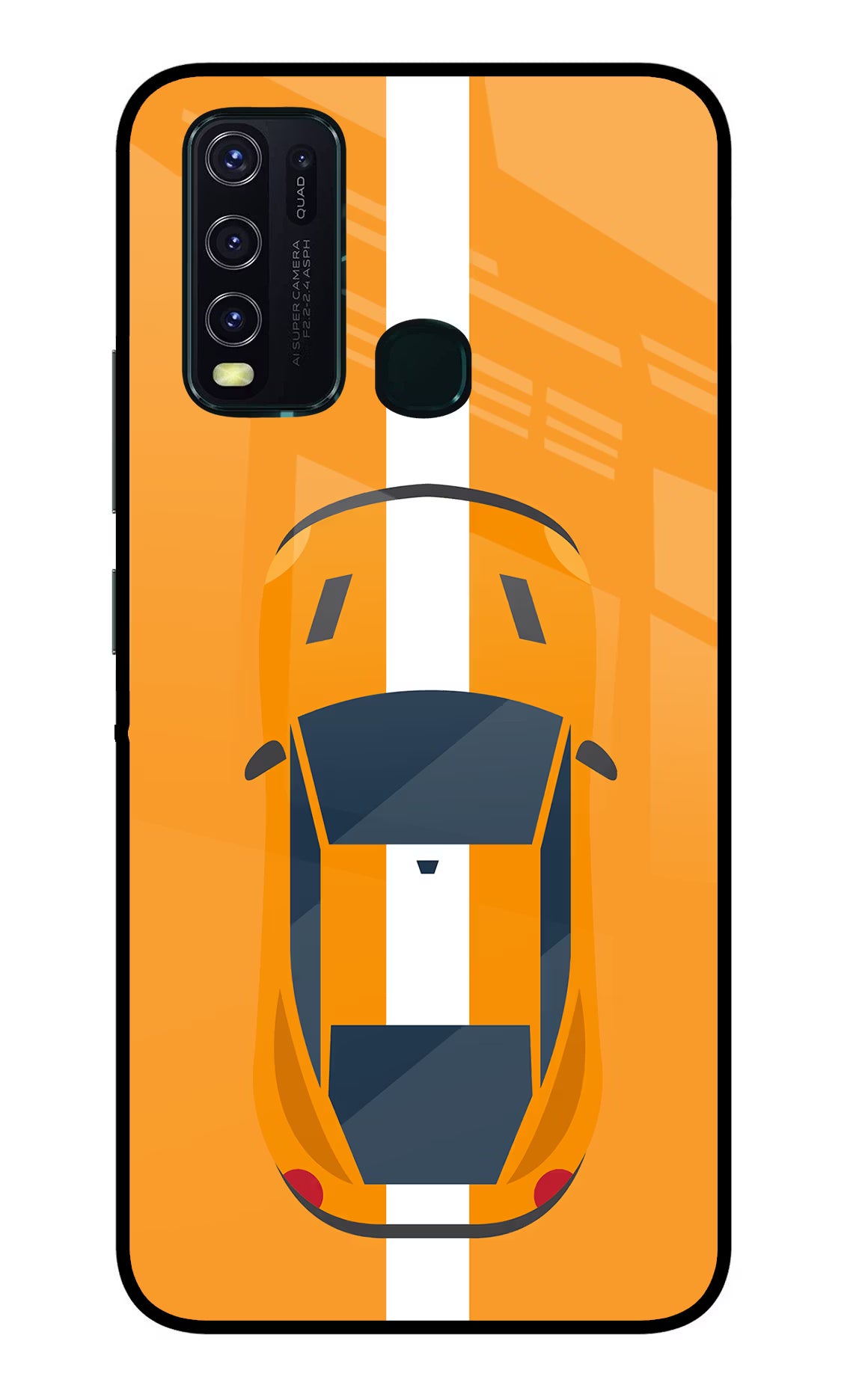 Highway Pursuit Vivo Y30/Y50 Glass Case Back Cover by Casekaro