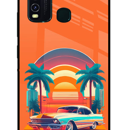 Palm Drive 80s Vivo Y30/Y50 Glass Case
