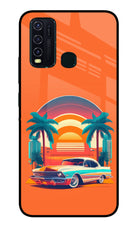 Palm Drive 80s Vivo Y30/Y50 Glass Case