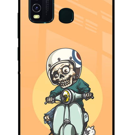 Undead Biker Vivo Y30/Y50 Glass Case