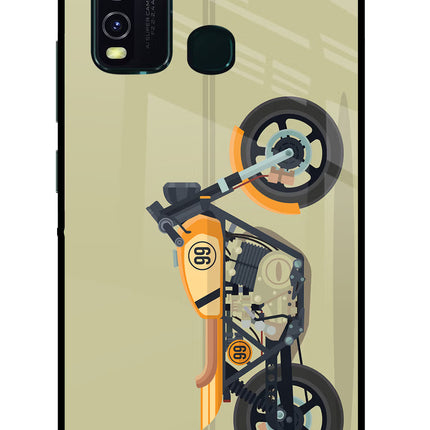 Vertical Speedster Vivo Y30/Y50 Glass Case