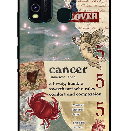 Cancer Zodiac Vivo Y30/Y50 Glass Case