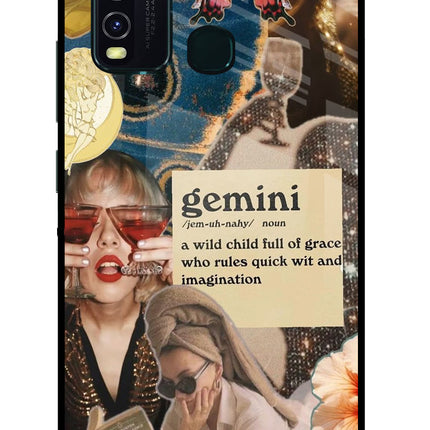Gemini Zodiac Vivo Y30/Y50 Glass Case