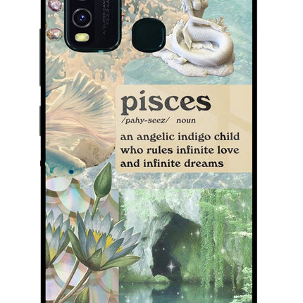 Pisces Zodiac Vivo Y30/Y50 Glass Case