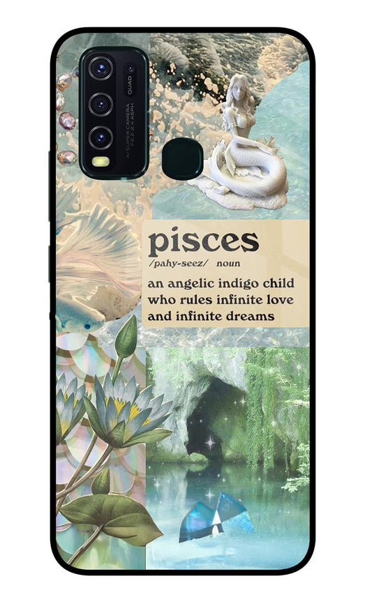 Pisces Zodiac Vivo Y30/Y50 Glass Case