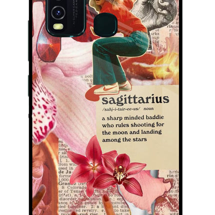 Sagittarius Zodiac Vivo Y30/Y50 Glass Case