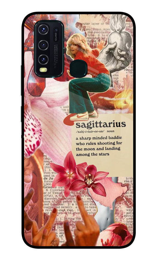 Sagittarius Zodiac Vivo Y30/Y50 Glass Case