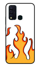 Fired Up – White Vivo Y30/Y50 Glass Case