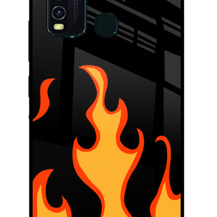 Fired Up – Black Vivo Y30/Y50 Glass Case
